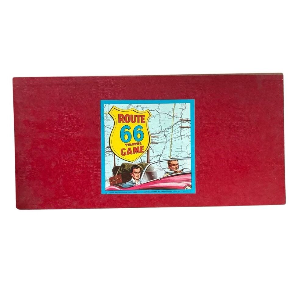 Transogram Route 66 Travel Game Board